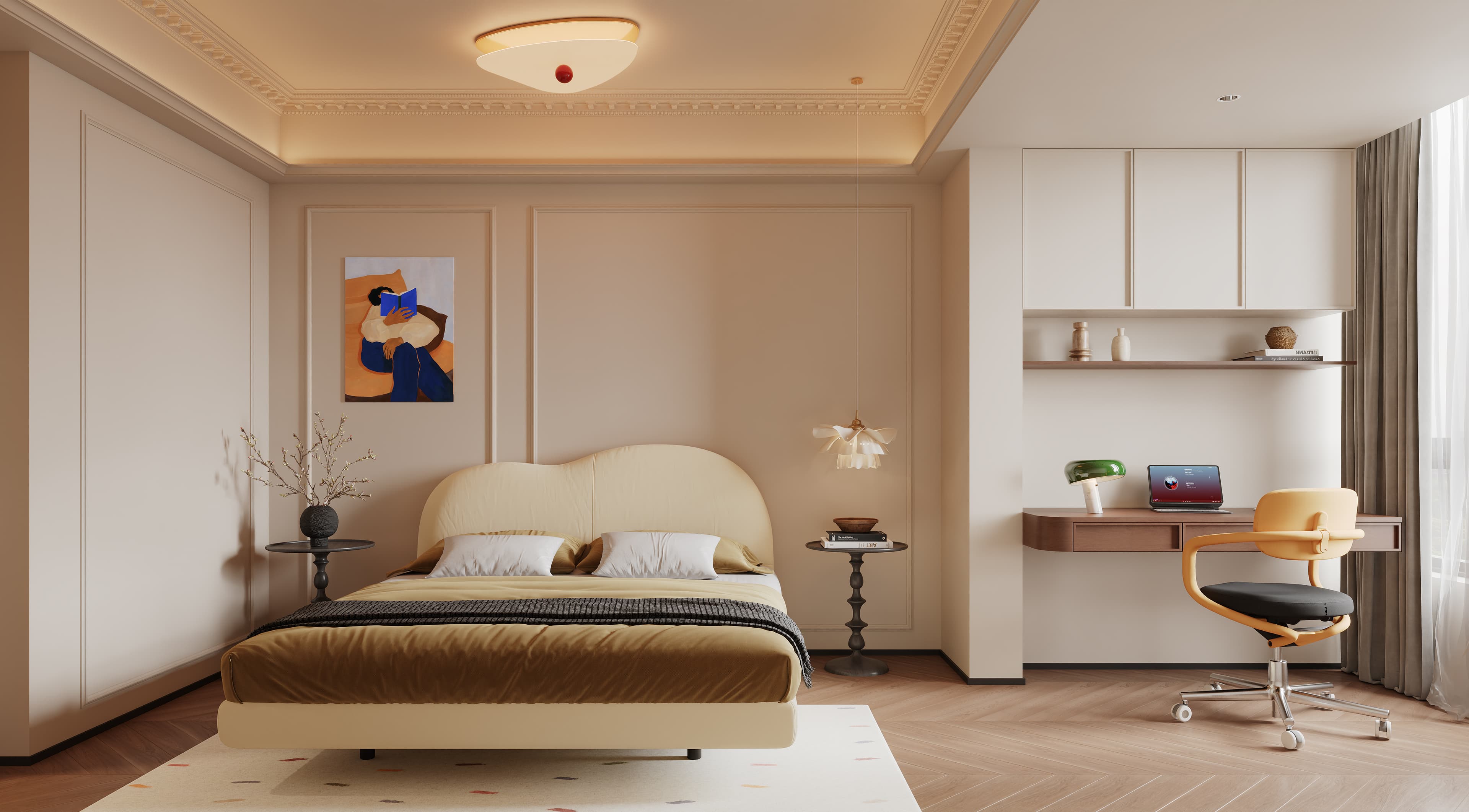 Bedroom workspace