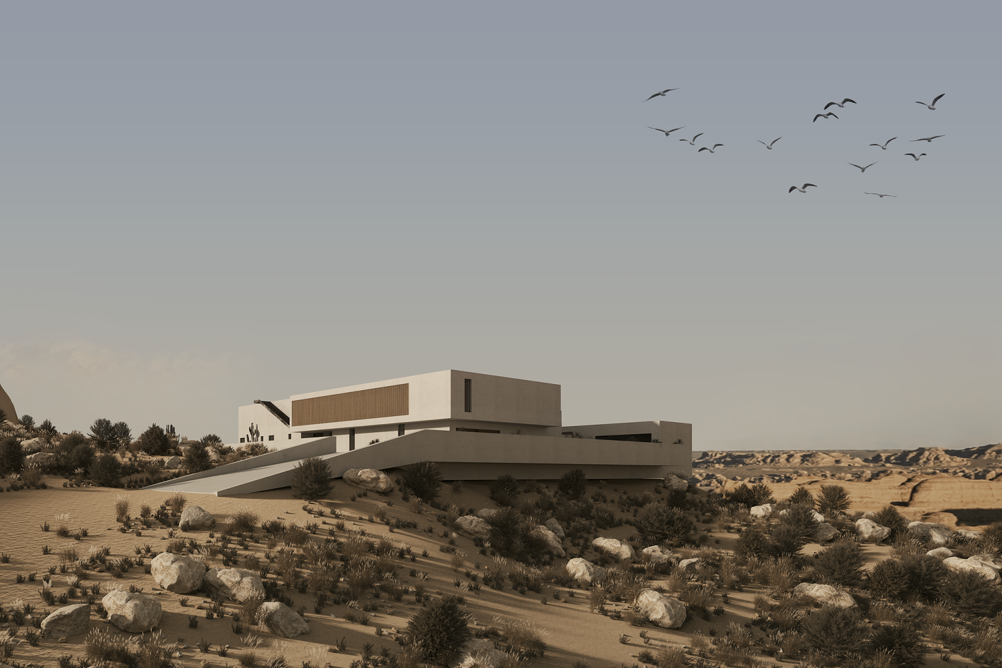 Desert villa exterior
